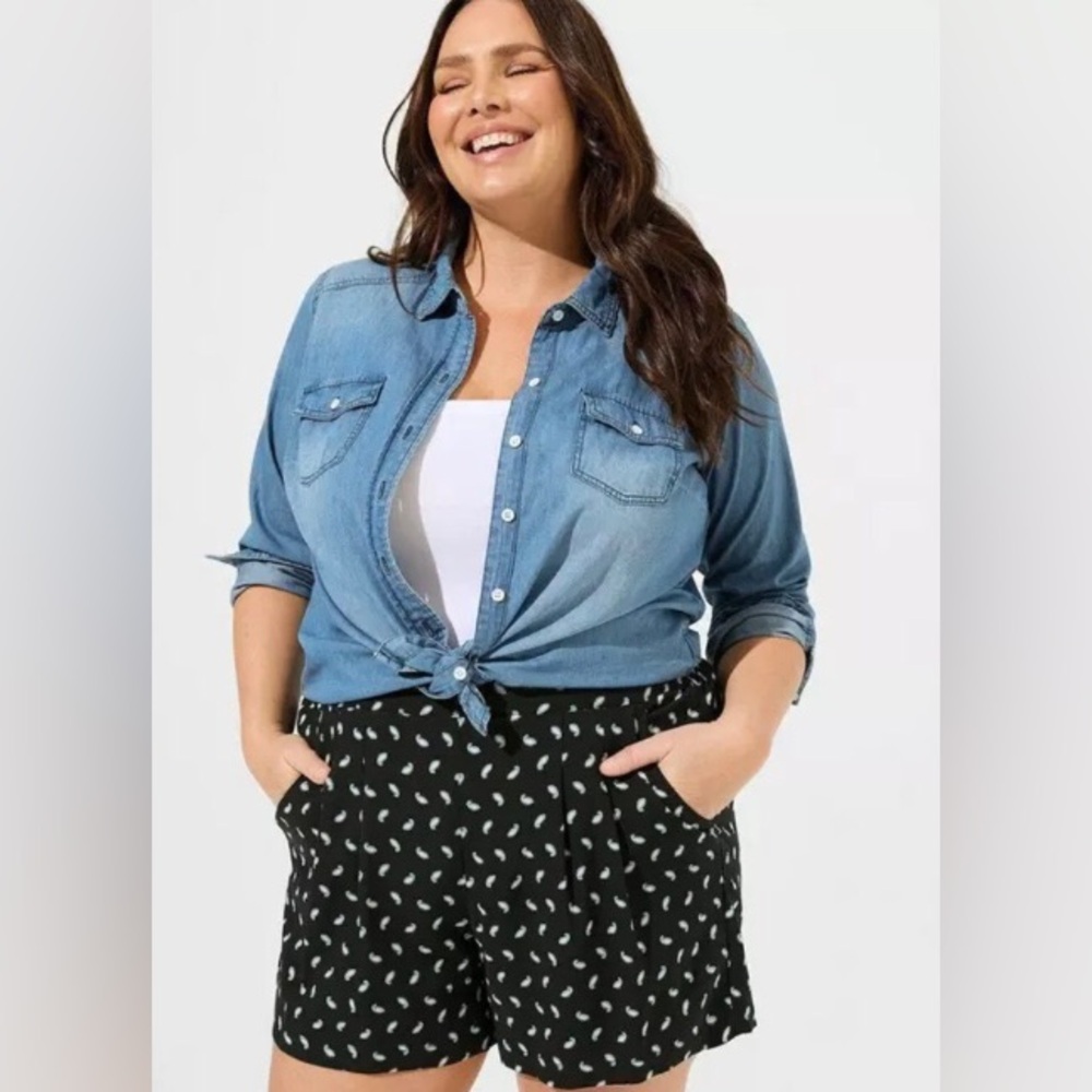 torrid Paisley Print Pull-On Shorts